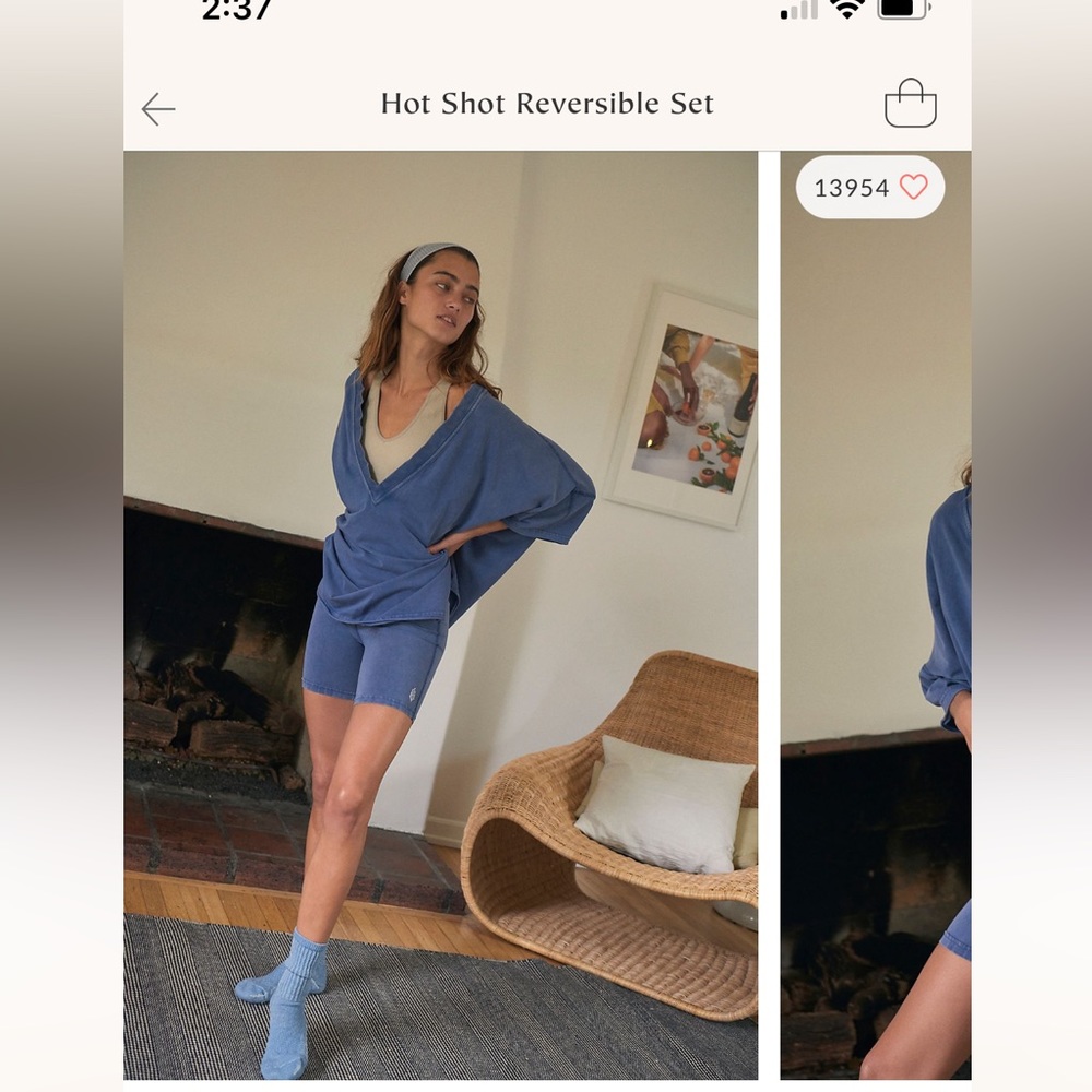 Free people, hot shot reversible set!